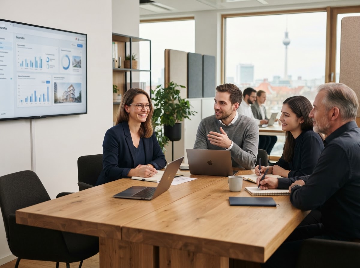 Kvoralto Team bei der Analyse von Finanzdaten